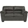 imageSignature Design by Ashley Bladen Faux Leather Loveseat Gray
