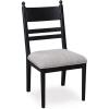 imageSignature Design by Ashley Chadworth Traditional Upholstered Dining Chair with High Back Set of 2 Black