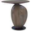 imageSignature Design by Ashley Cormmet Industrial Accent Table with Metal Base Dark Brown ampamp Black