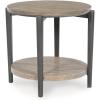 imageSignature Design by Ashley Dyonton Industrial End Table with Lower Shelf Light Brown ampamp Gray