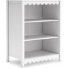 imageSignature Design by Ashley Hallityn Modern Freestanding 3Tier Bookcase with 2 Adjustable Shelves White