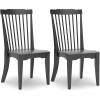imageSignature Design by Ashley Mendinfort Dining Room Side Chair Set of 2 Black