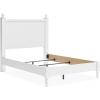 imageSignature Design by Ashley Mollviney Casual Full Panel Bed Scallop Detail Charming Girls Bed Farmhouse or Coastal Design Foundation or Box Spring Needed WhiteFull