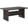imageSignature Design by Ashley Outdoor Easy Isle MultiUse Resin Wicker Patio Table Dark Brown