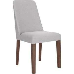 Signature Design by Ashley Lyncott Contemporary Dining Room Upholstered Side Chair with Foam Cushion, Set of 2, Cream & Brown(Cream & Brown)