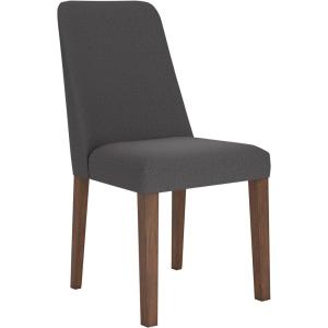 Signature Design by Ashley Lyncott Contemporary Dining Room Upholstered Side Chair with Foam Cushion, Set of 2, Cream & Brown(Dark Gray & Brown)