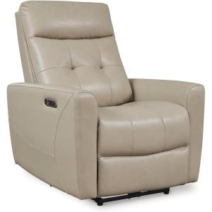 Signature Design by Ashley Pisgham Power Recliner with Adjustable Headrest, Light Brown(Light Brown)