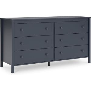 Signature Design by Ashley Simmenfort 61″ 6 Drawer Dresser, Blue(6 Drawer Dresser)