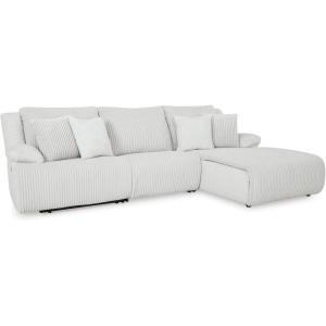 Signature Design by Ashley Top Tier Modern Indoor Upholstered Manual Rocker Recliner, White(Dark Brown)