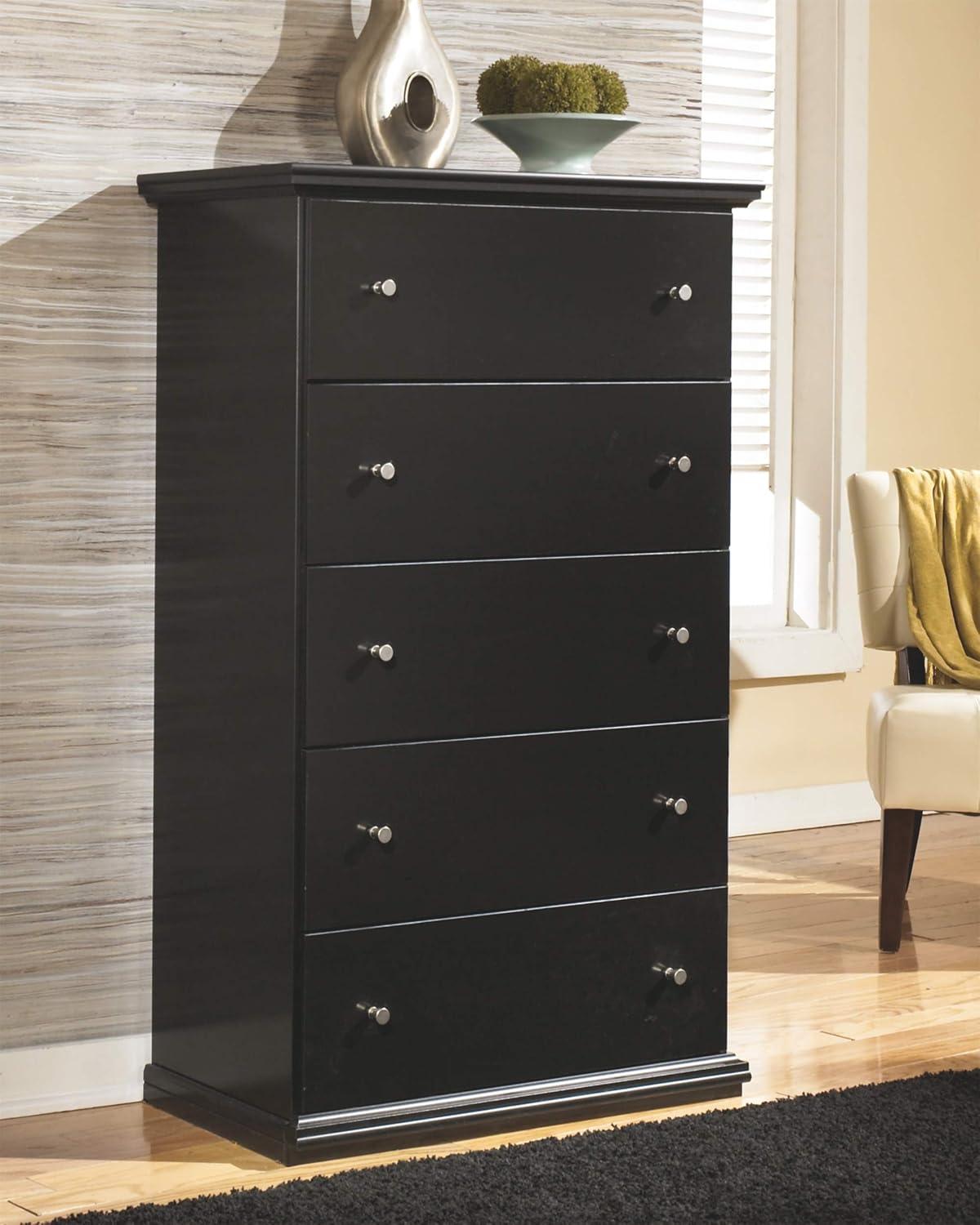 imageSignature Design by Ashley Maribel Childrens Traditional 5 Drawer Chest of Drawers BlackBlack
