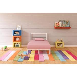 Ashley Furniture Signature Design – iKidz Children’s Mattress and Pillow Set – Kids Bed in a Box – Twin – Blue(Pink)