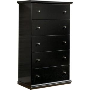 Signature Design by Ashley Maribel Children’s Traditional 5 Drawer Chest of Drawers, Black(Black)