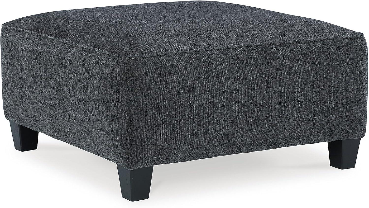 imageSignature Design by Ashley Abinger Contemporary Rectangle Ottoman Dark GrayGrey