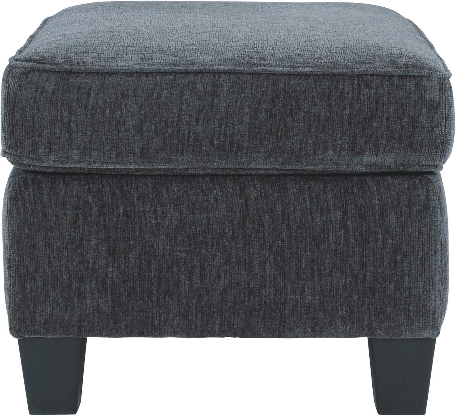 imageSignature Design by Ashley Abinger Contemporary Rectangle Ottoman Dark GrayGrey