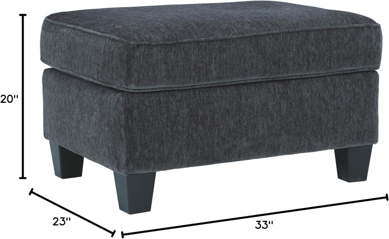 imageSignature Design by Ashley Abinger Contemporary Rectangle Ottoman Dark GrayGrey