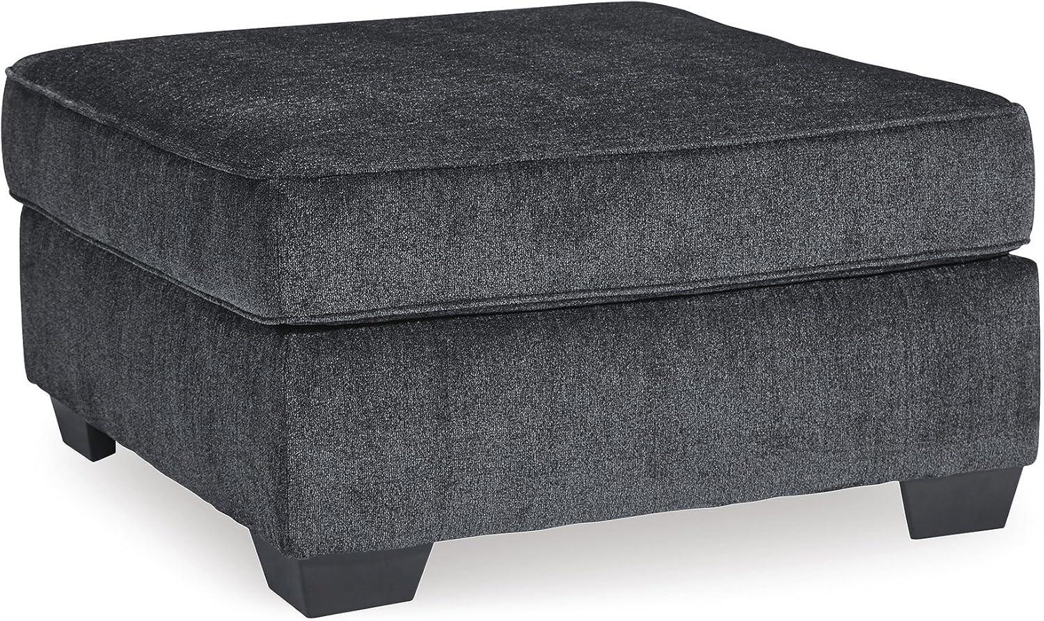 imageSignature Design by Ashley Altari Modern Rectangular Accent Ottoman Light GrayCharcoal
