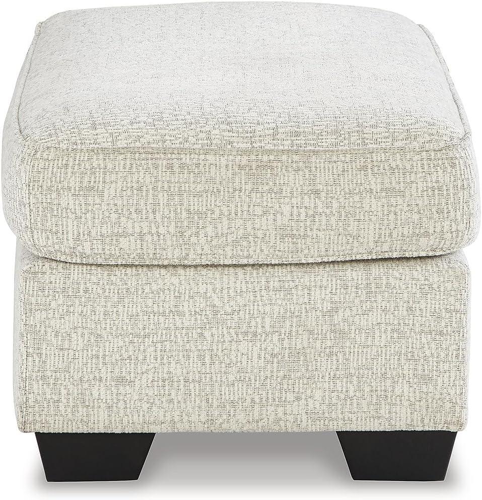 imageSignature Design by Ashley Brebryan Contemporary Ottoman Light Gray ampamp CreamCream Brown