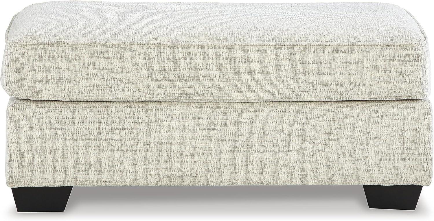 imageSignature Design by Ashley Brebryan Contemporary Ottoman Light Gray ampamp CreamCream Brown