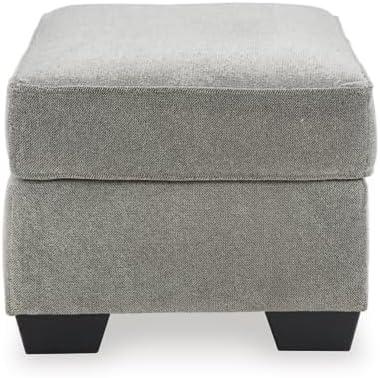 imageSignature Design by Ashley Brebryan Contemporary Ottoman Light Gray ampamp CreamGray Black