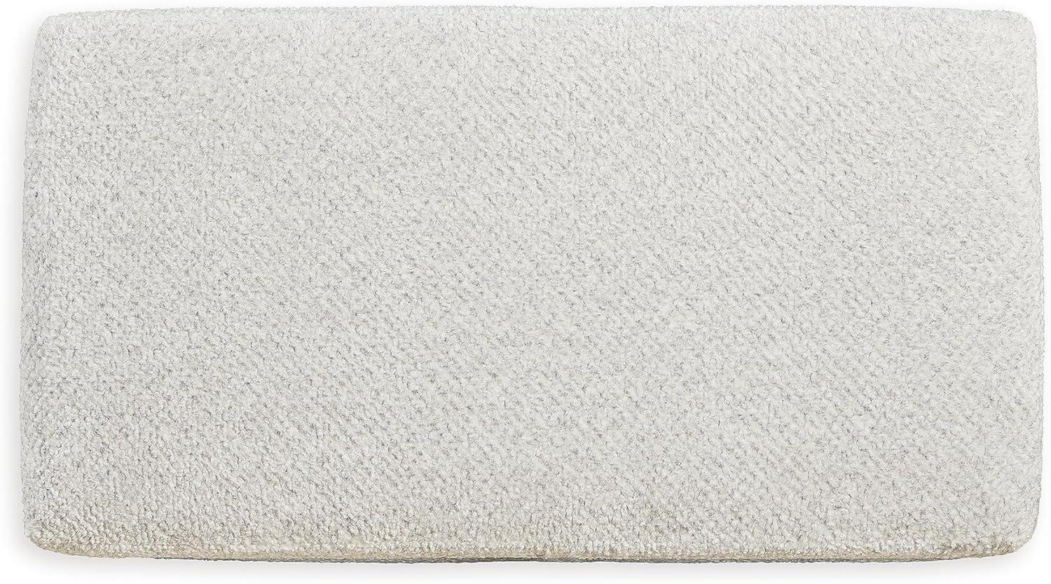 imageSignature Design by Ashley Brebryan Contemporary Ottoman Light Gray ampamp CreamLight Gray Cream