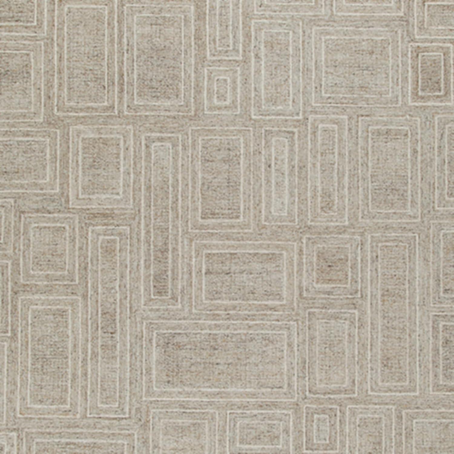 imageSignature Design by Ashley Brickburgh Contemporary Indoor Geometric Handmade 10 x 14 Rug Light Gray ampamp Light Brown102 x 1311 Rectangular