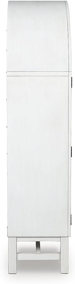 imageSignature Design by Ashley Chadworth Classic Display Cabinet with AntiTipping Light Brown ampamp BlackWhite Black