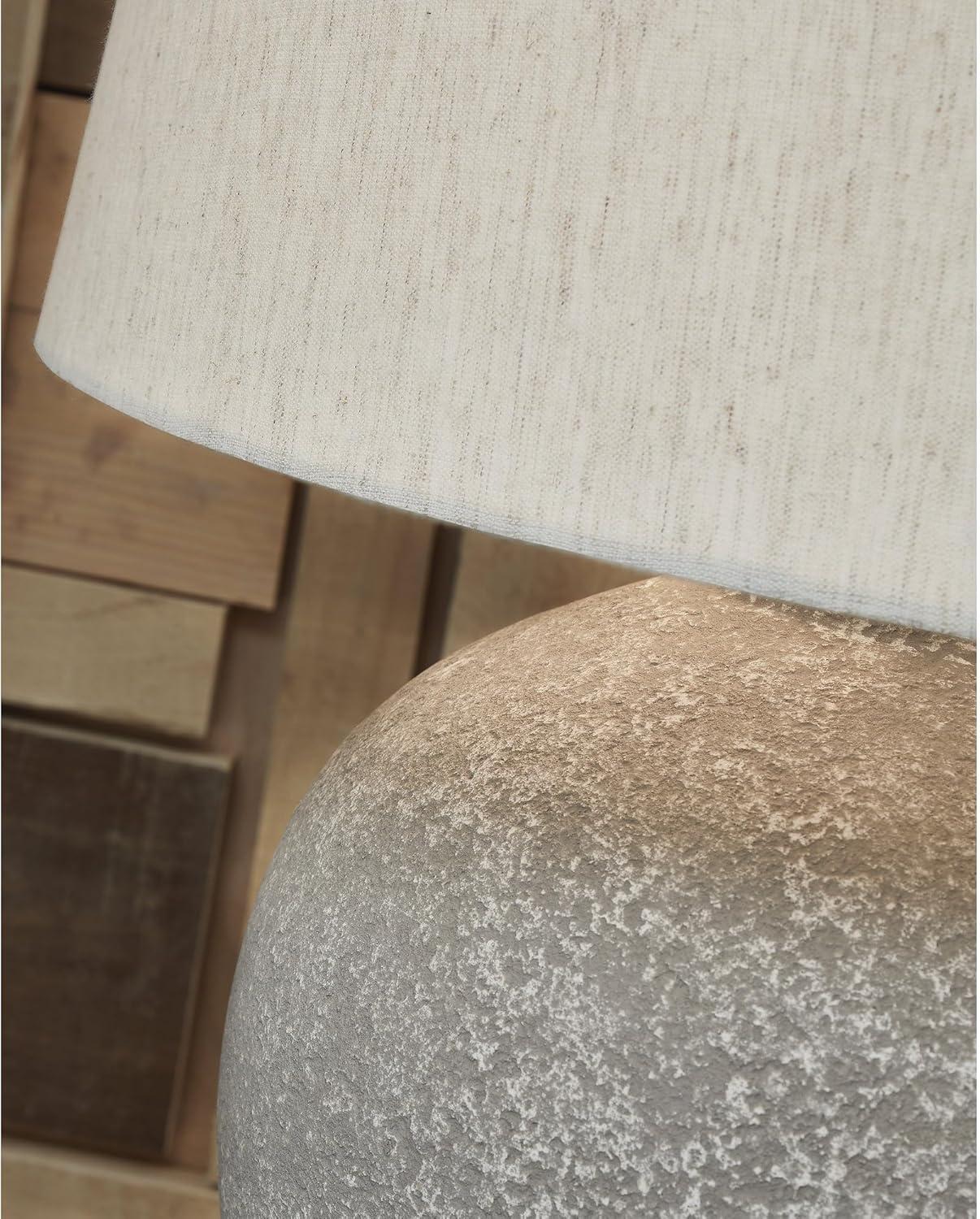 imageSignature Design by Ashley Dreward Casual 25 Inch Paper Table Lamp Smoky Brown Finish