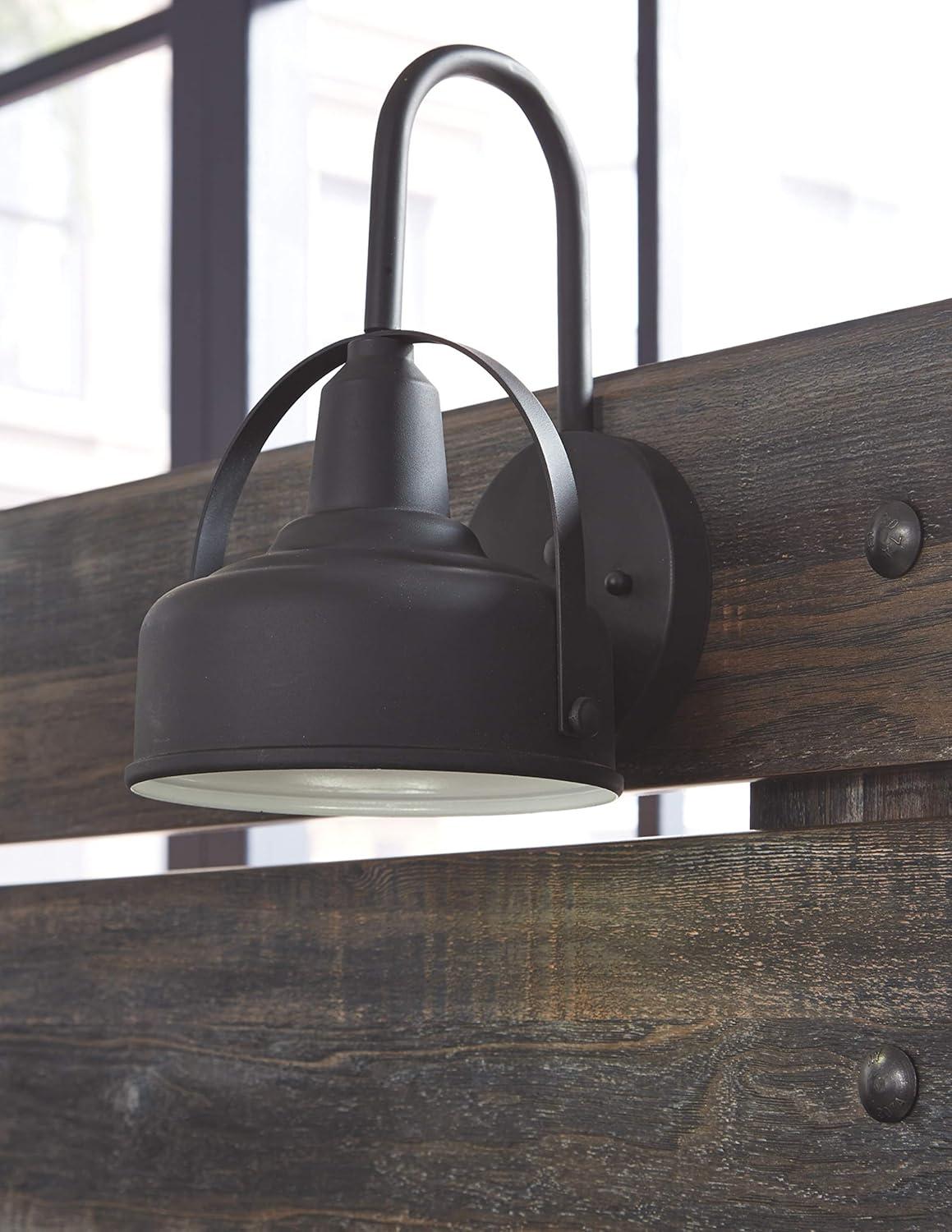 imageSignature Design by Ashley Drystan Rustic Queen Panel Bed Sconce LED Lights USB Ports and Nailheads Foundation or Box Spring Needed Dark Brown ampamp GrayKing