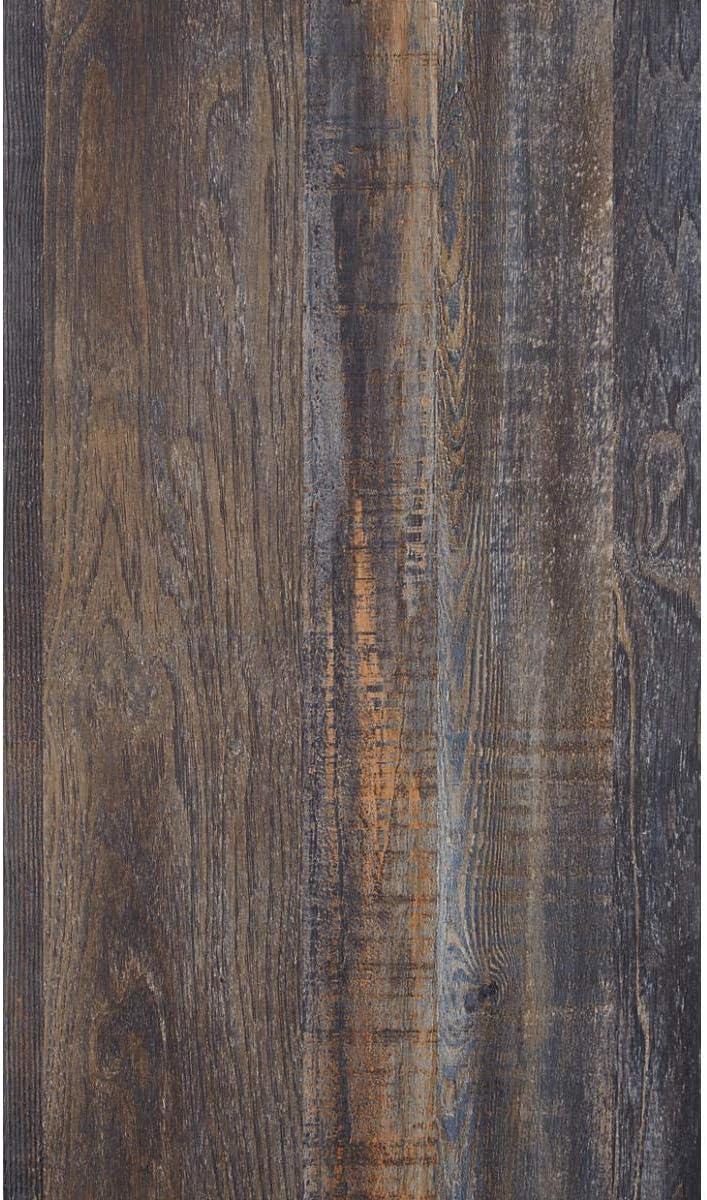 imageSignature Design by Ashley Drystan Rustic Queen Panel Bed Sconce LED Lights USB Ports and Nailheads Foundation or Box Spring Needed Dark Brown ampamp GrayCalifornia King