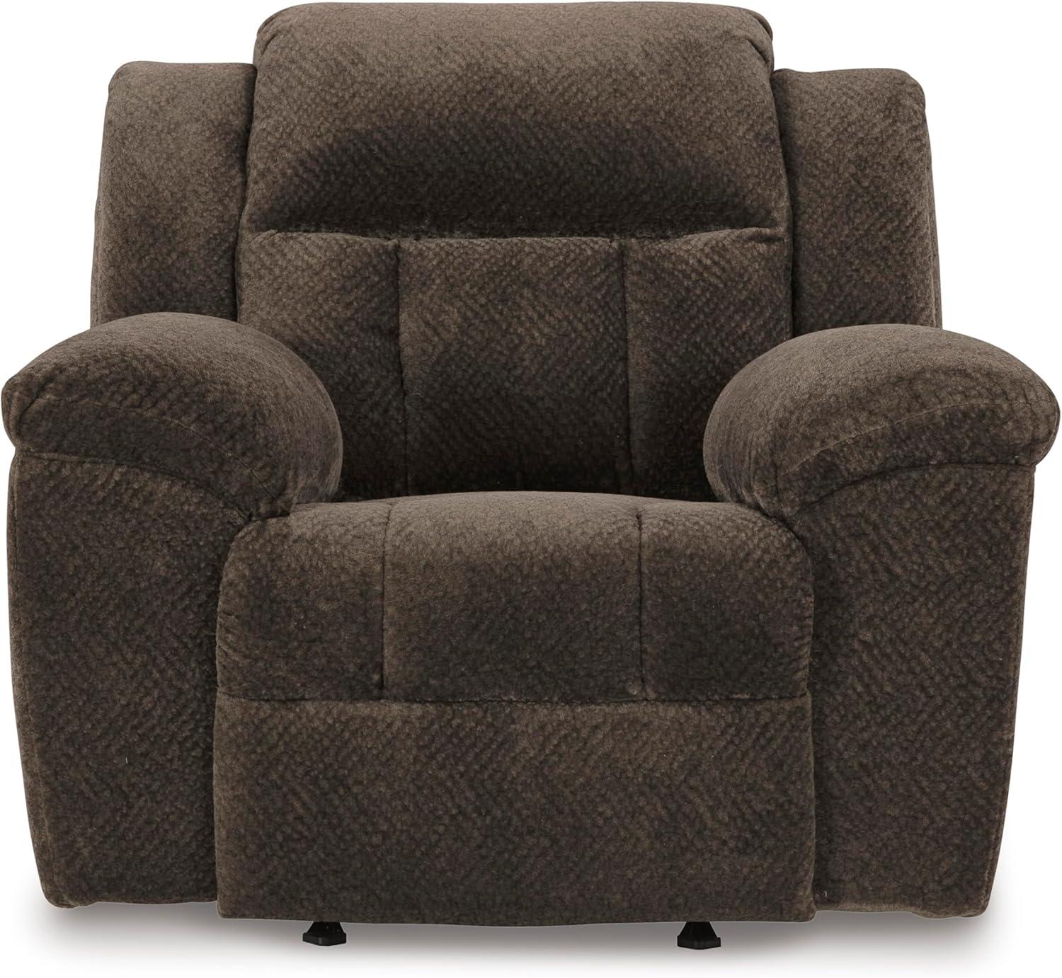 imageSignature Design by Ashley Frohn Urban Manual Rocker Recliner with PillowTop Arms Dark BrownDark Brown