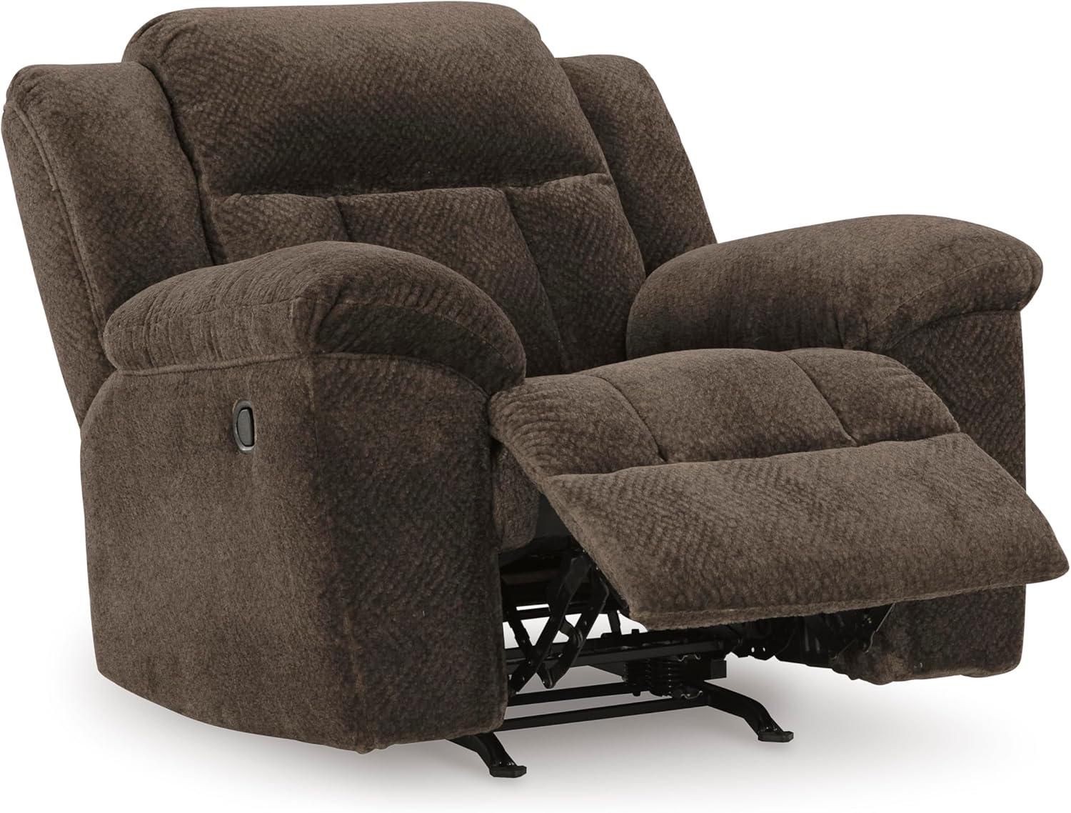 imageSignature Design by Ashley Frohn Urban Manual Rocker Recliner with PillowTop Arms Dark BrownDark Brown