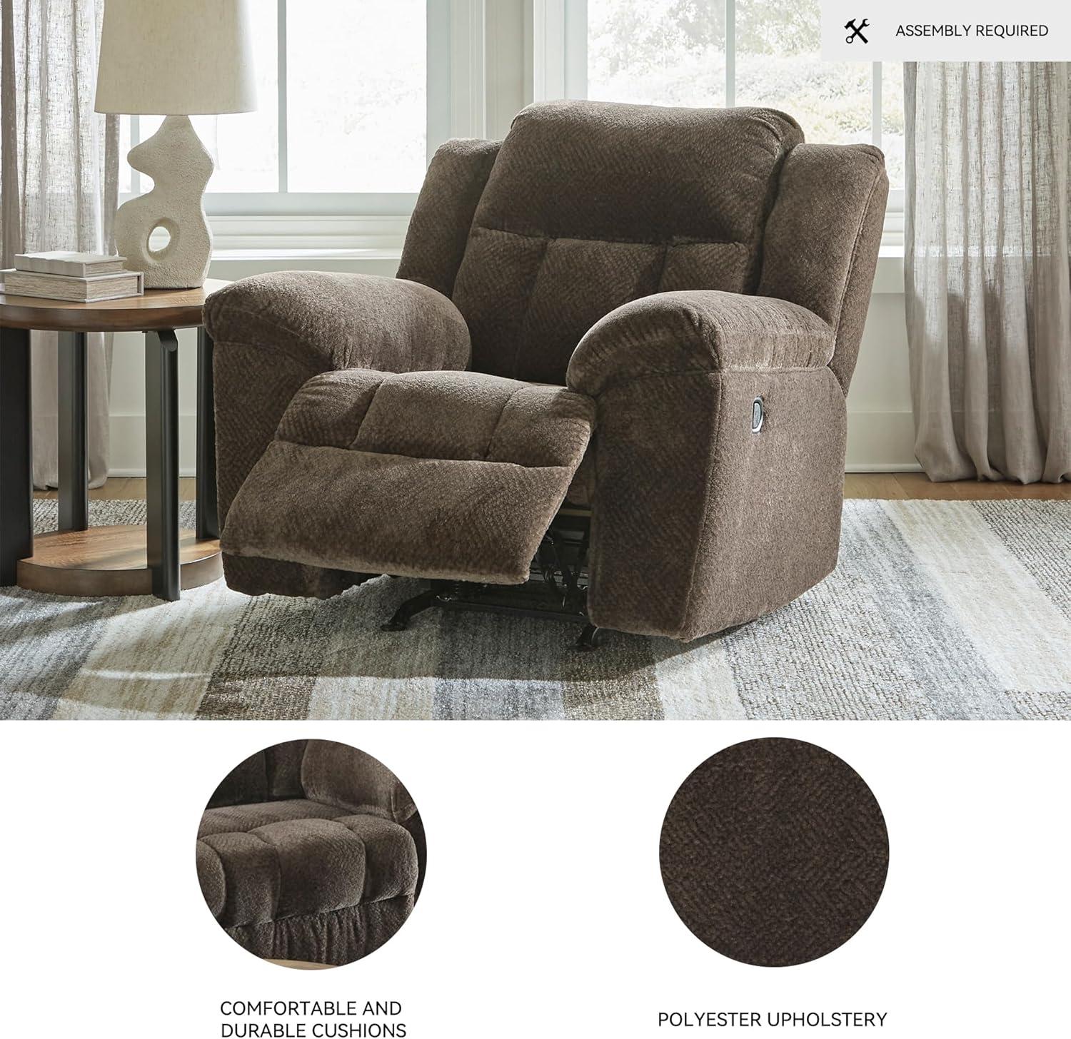 imageSignature Design by Ashley Frohn Urban Manual Rocker Recliner with PillowTop Arms Dark BrownDark Brown