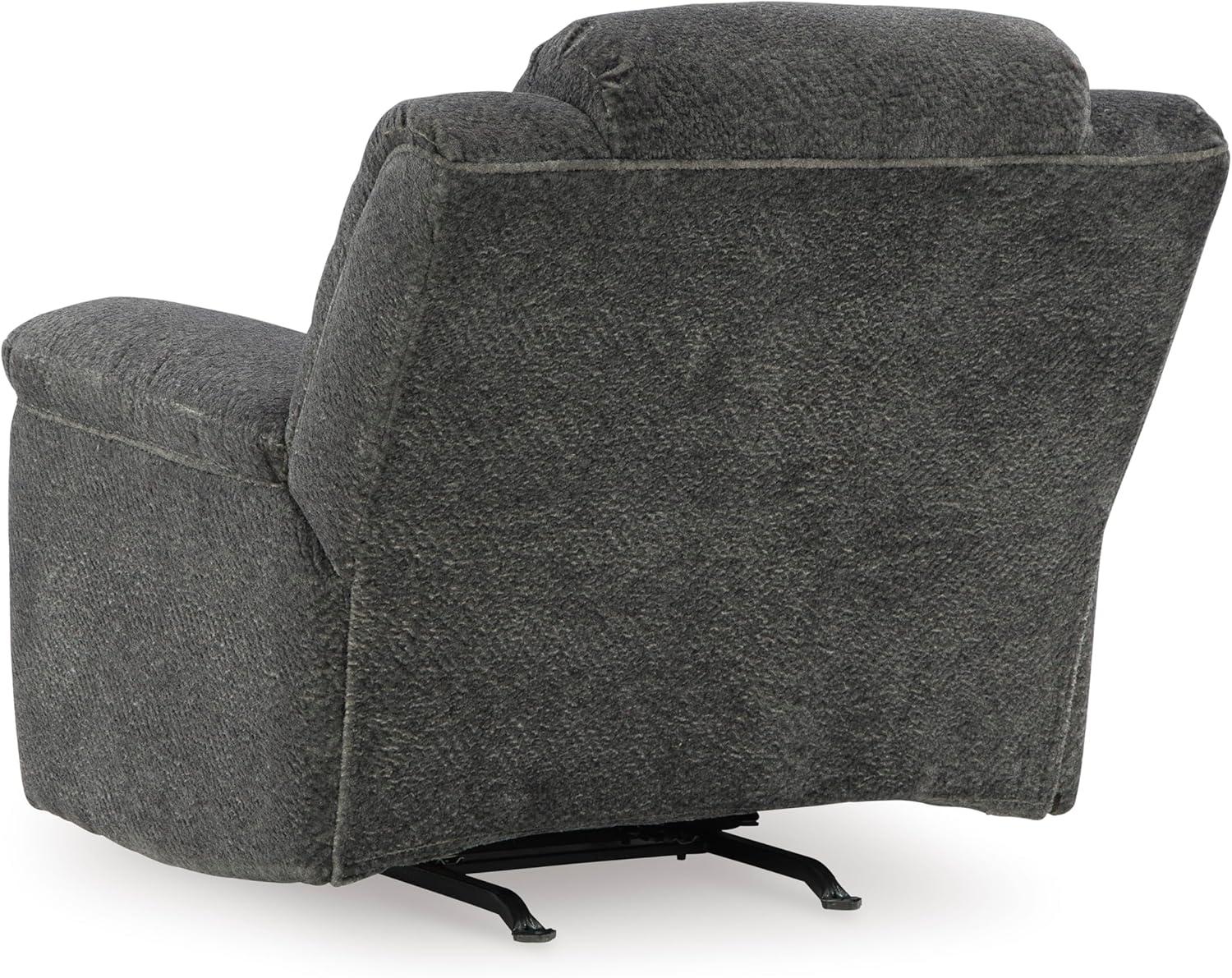 imageSignature Design by Ashley Frohn Urban Manual Rocker Recliner with PillowTop Arms Dark BrownGrey