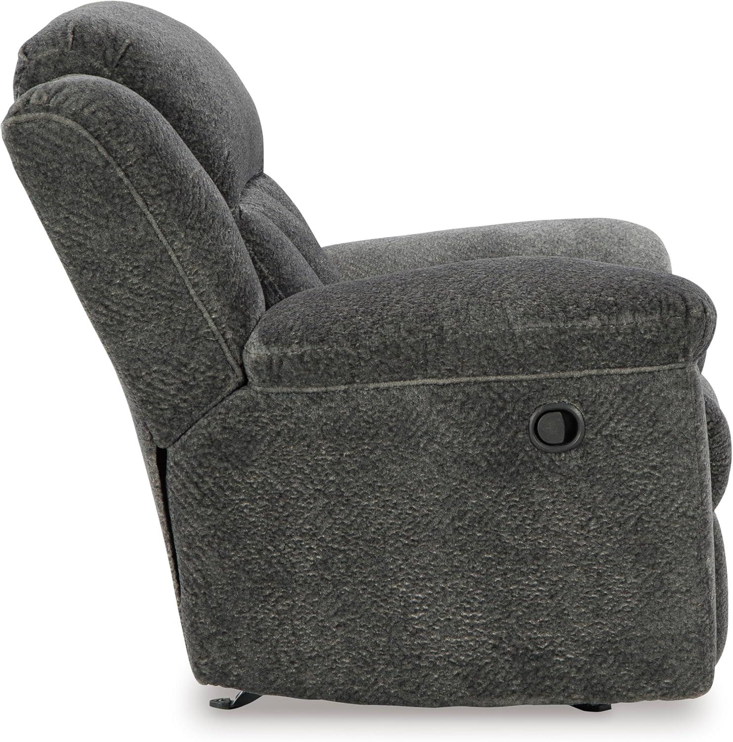 imageSignature Design by Ashley Frohn Urban Manual Rocker Recliner with PillowTop Arms Dark BrownGrey