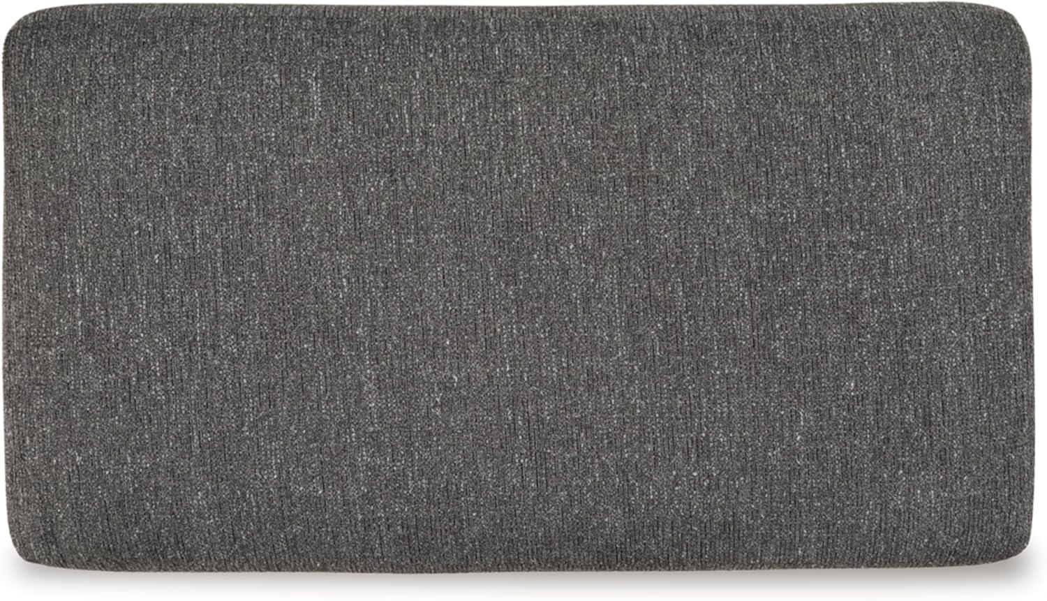 imageSignature Design by Ashley Gardiner Contemporary Rectangular Upholstered Ottoman Gray