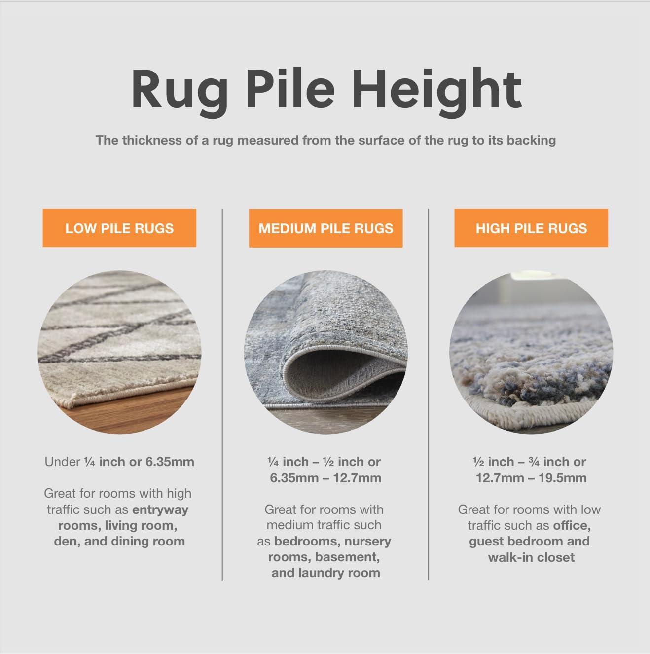 imageSignature Design by Ashley Gizela Contemporary 5 x 7 High Pile Striped Design Rug Ivory Gray ampamp Beige53 x 73 Rectangular