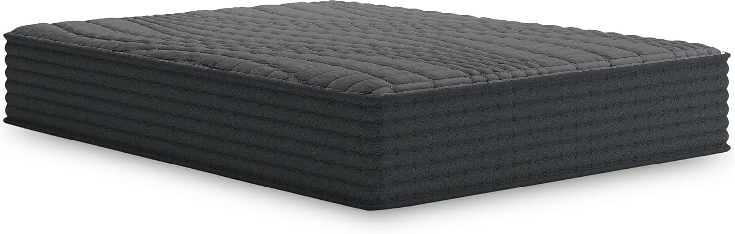 imageSignature Design by Ashley Gray 1200 Hybrid Firm 12 Inch CharcoalInfused Gel Memory Foam Mattress with Edge Support for Cool Sleep and Pressure Relief Queen Fiberglass Free Mattress in A BoxQueen