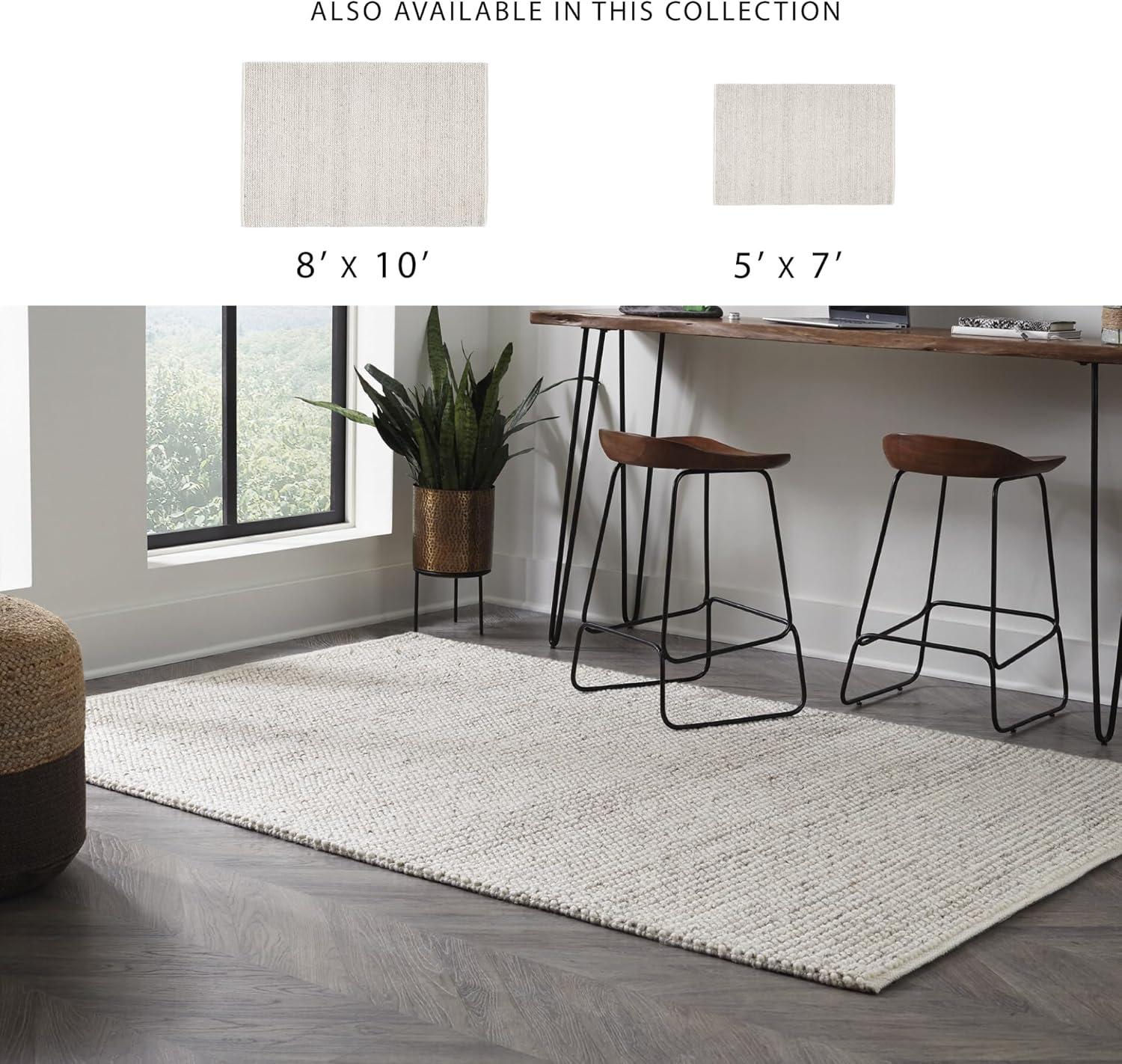 imageSignature Design by Ashley Jossick Neutral Low Pile 78 x 10 Area Rug Beige ampamp Gray5 x 7 Rectangular