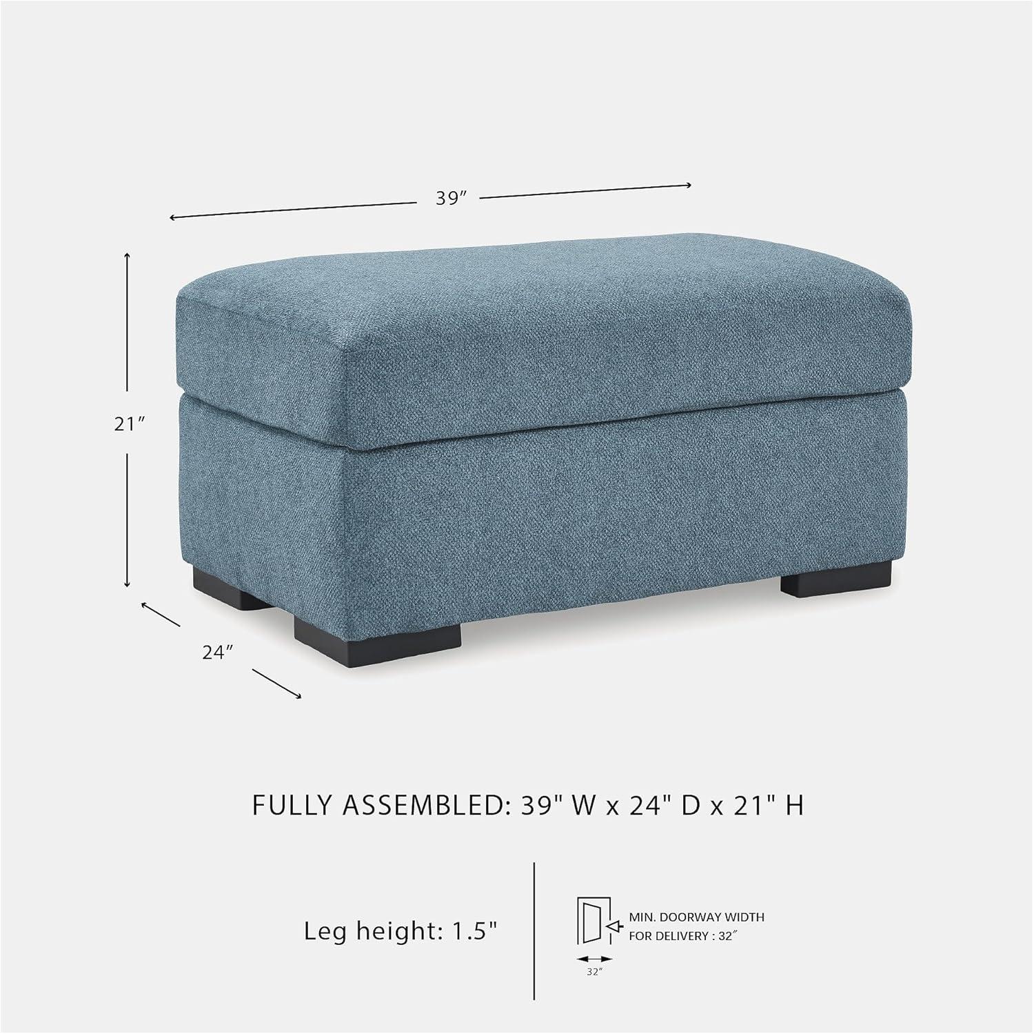 imageSignature Design by Ashley Keerwick Modern Ottoman for Living Room YellowBlue