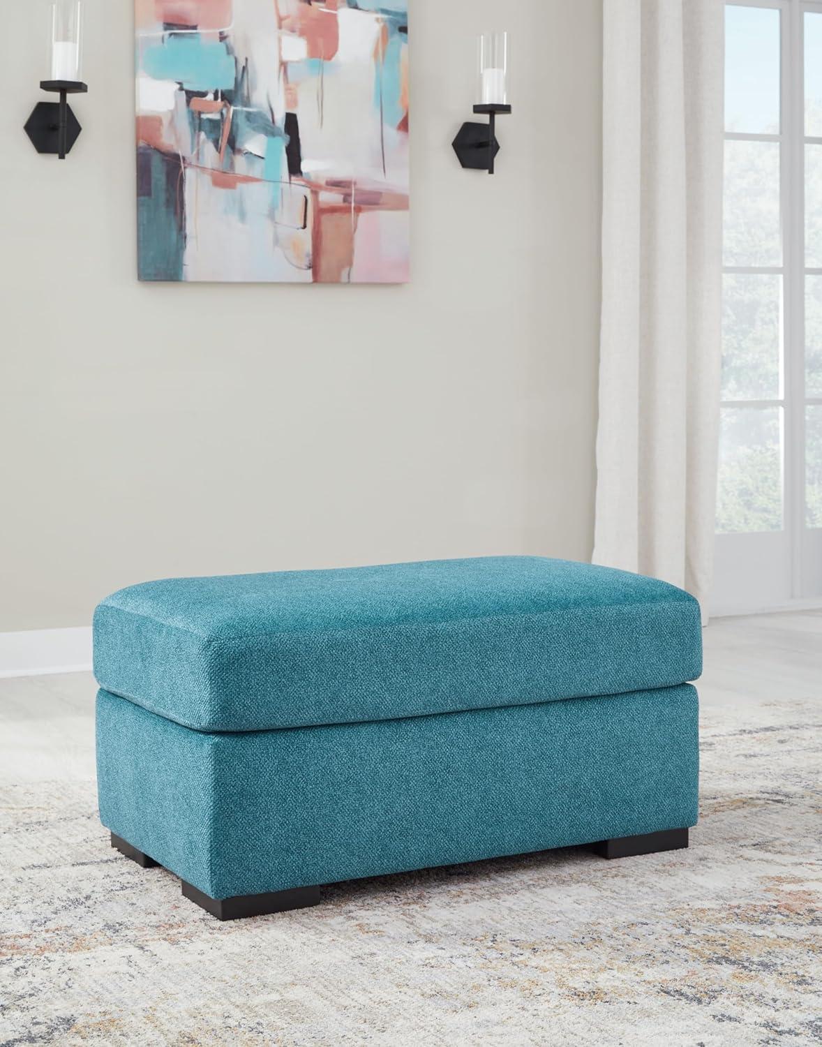 imageSignature Design by Ashley Keerwick Modern Ottoman for Living Room YellowBlue