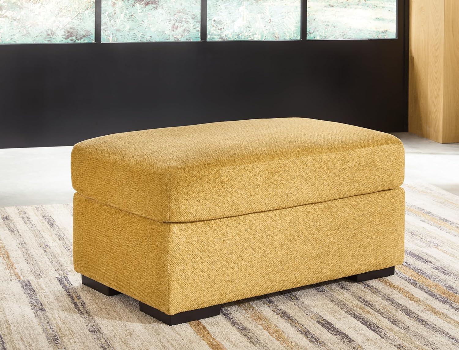 imageSignature Design by Ashley Keerwick Modern Ottoman for Living Room YellowYellow
