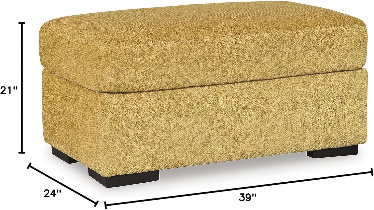 imageSignature Design by Ashley Keerwick Modern Ottoman for Living Room YellowYellow