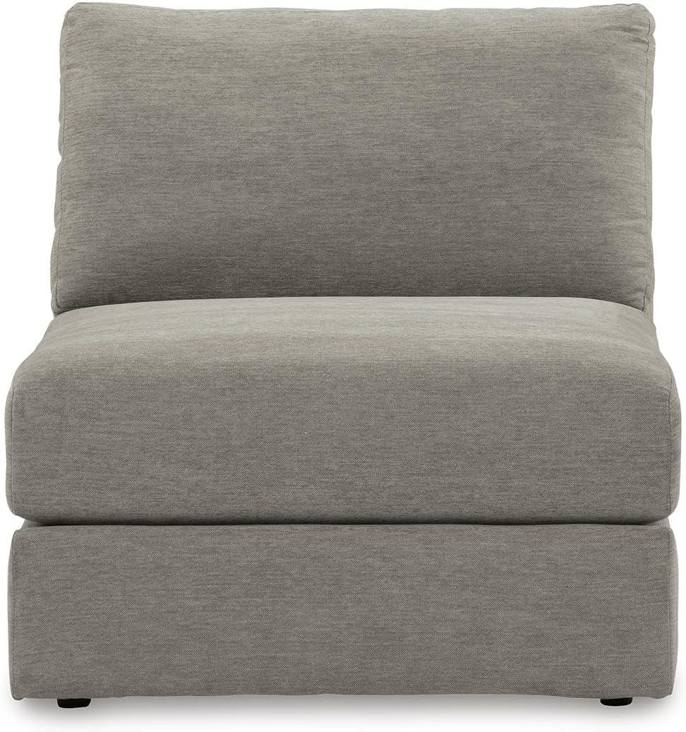 imageSignature Design by Ashley Mahoney Casual LShaped Tufted 2Piece Sectional with Chaise Loose Seat Cushions and 2 Accent Pillows BeigeGrey