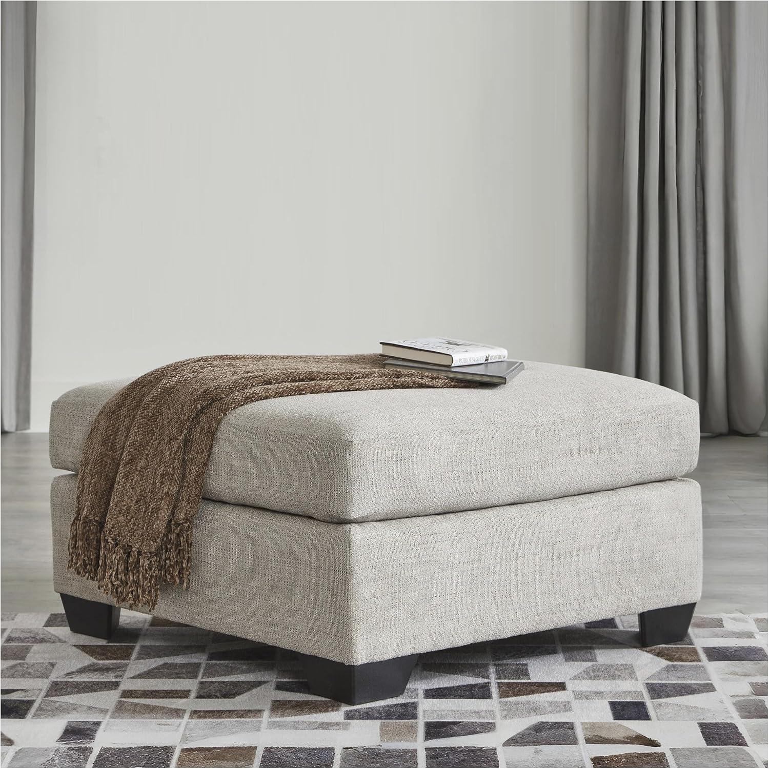 imageSignature Design by Ashley Mahoney Casual LShaped Tufted 2Piece Sectional with Chaise Loose Seat Cushions and 2 Accent Pillows BeigeLight Gray