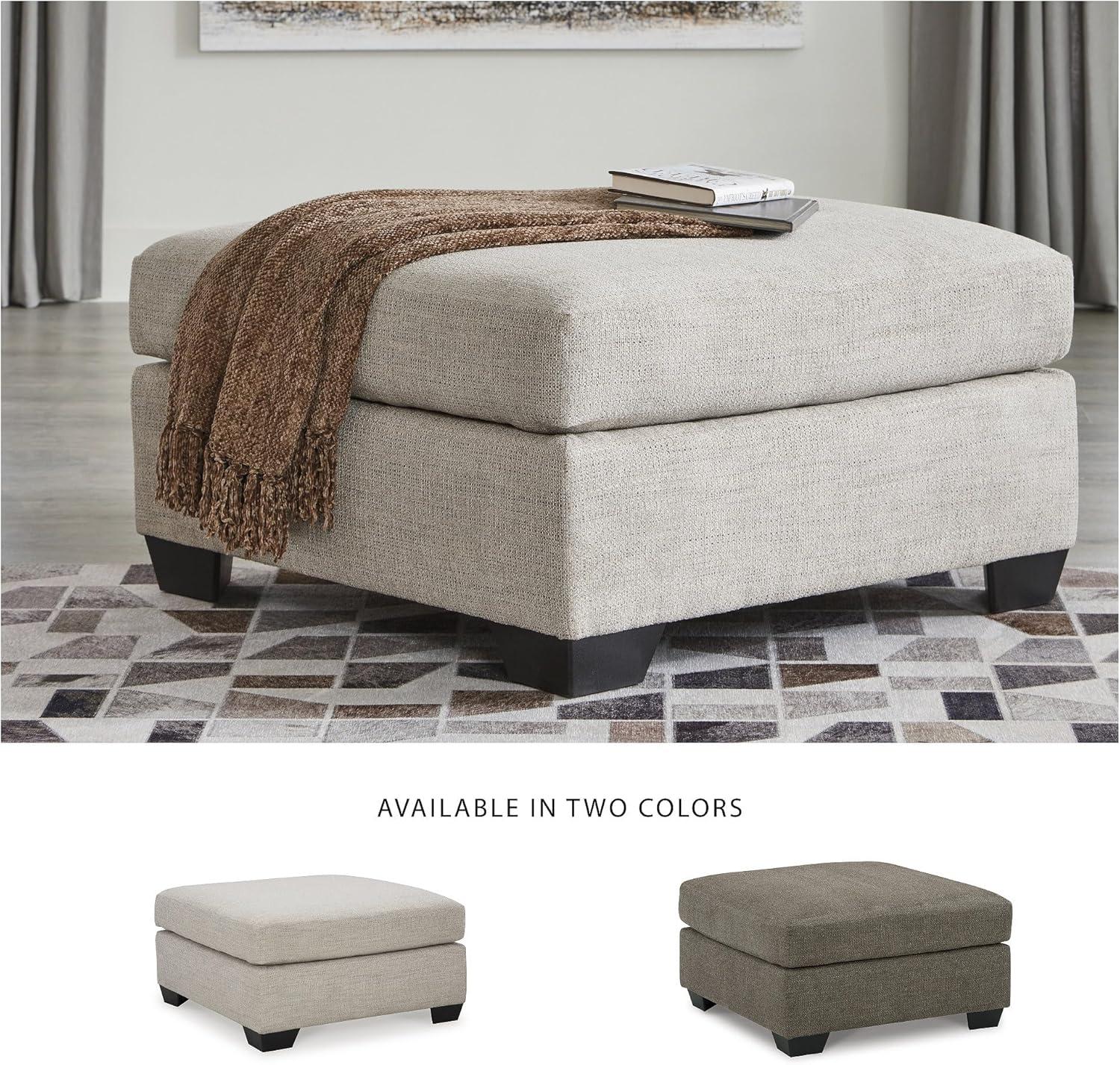 imageSignature Design by Ashley Mahoney Casual LShaped Tufted 2Piece Sectional with Chaise Loose Seat Cushions and 2 Accent Pillows BeigeLight Gray