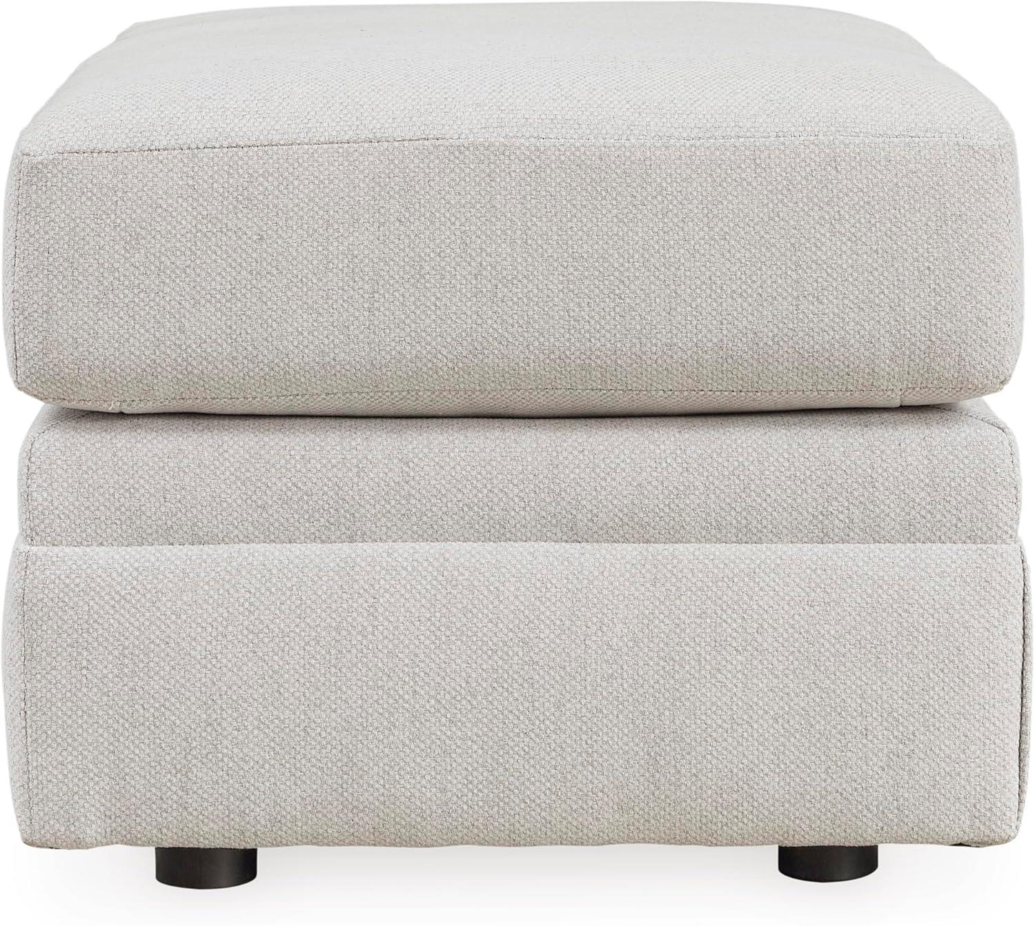 imageSignature Design by Ashley Maitelynn Casual Upholstered Ottoman WhiteChalk