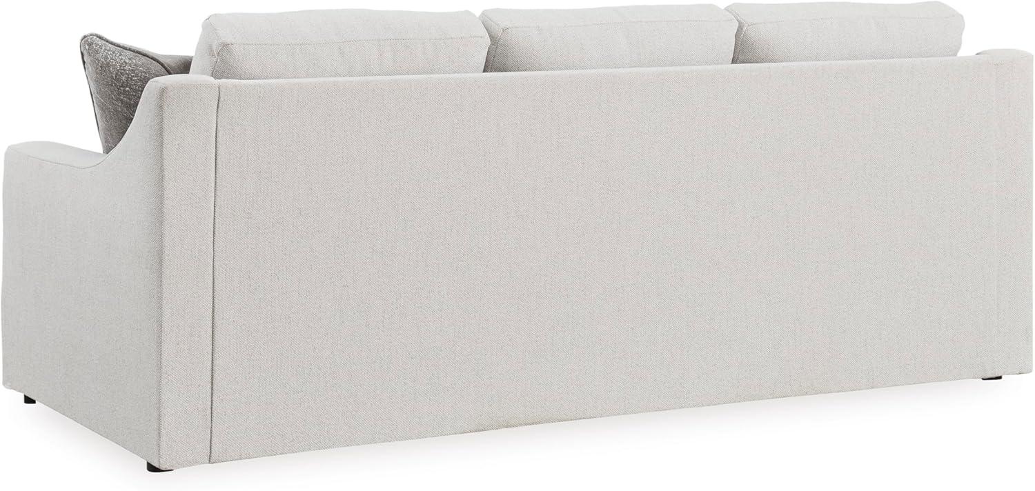 imageSignature Design by Ashley Maitelynn Contemporary Sofa with Accent Pillows Reversible Cushions and Sloped Arms Light GraySofa