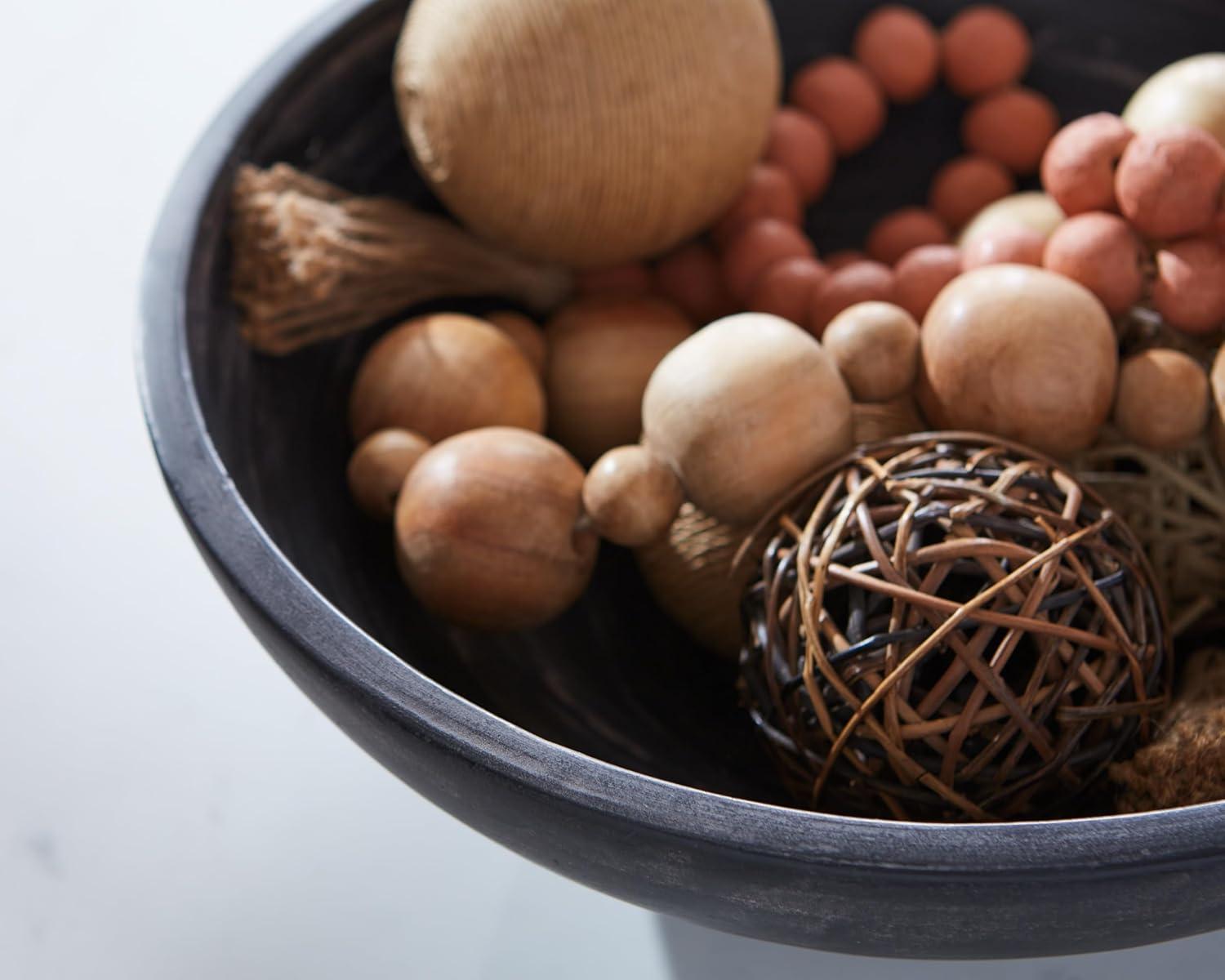 imageSignature Design by Ashley Meadie Casual Distressed Terra Cotta Round Bowl BlackBlack