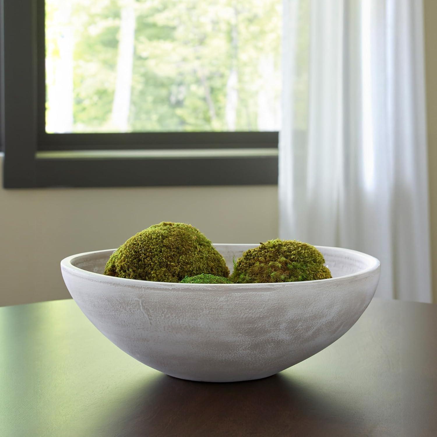 imageSignature Design by Ashley Meadie Casual Distressed Terra Cotta Round Bowl BlackWhite