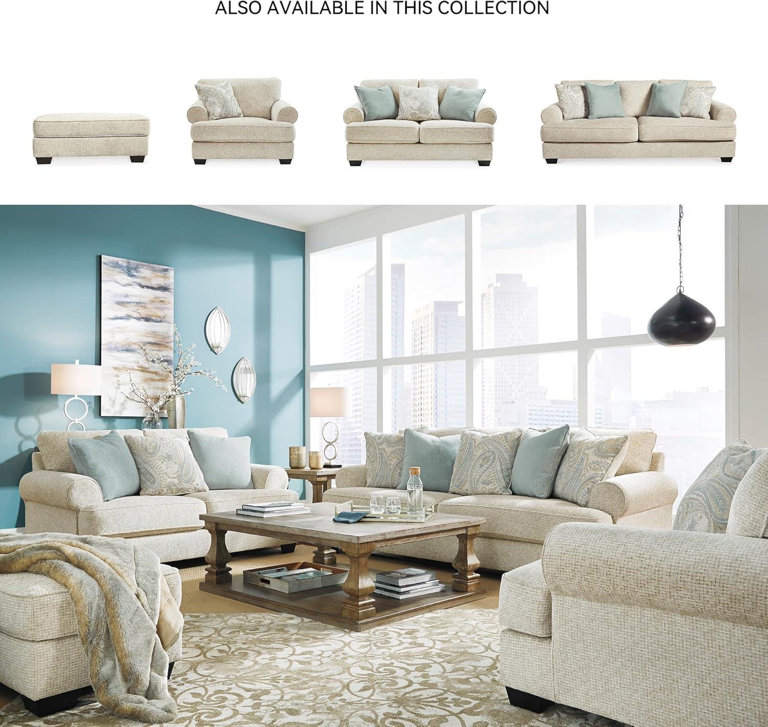 imageSignature Design by Ashley Monaghan Classic Upholstered Oversized Chair with Toss Pillow Light BrownSofa